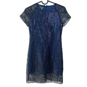 Un Deux Trois Collection Sequin Dress Navy Black Size 12